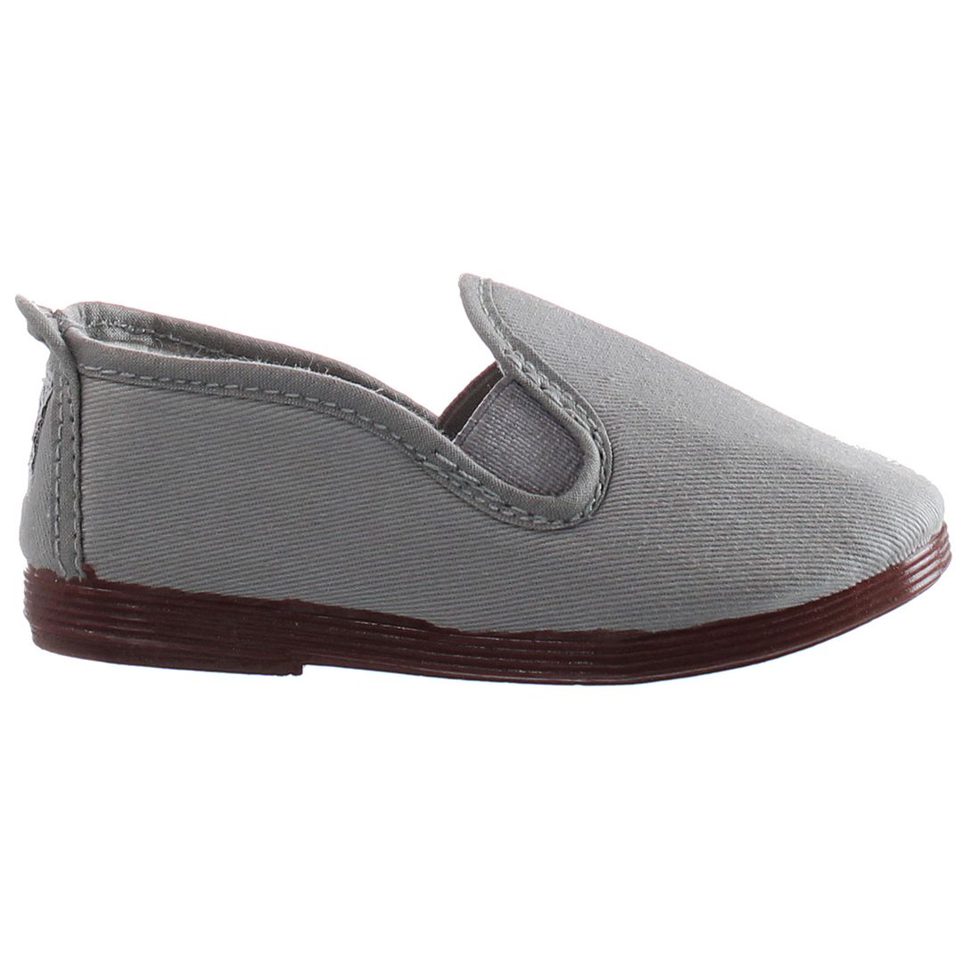 Flossy Gris Kids Grey Plimsolls