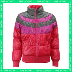 Puma Logo Womens Pink Padded Jacket NO TAG