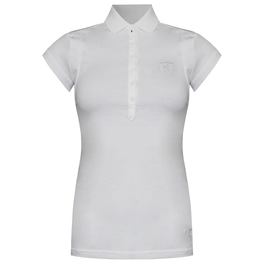 Puma x Scuderia Ferrari Womens White Polo Shirt