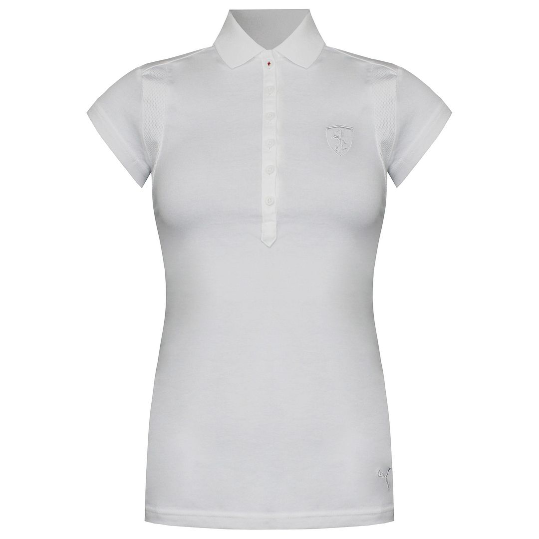 Puma x Scuderia Ferrari Womens White Polo Shirt