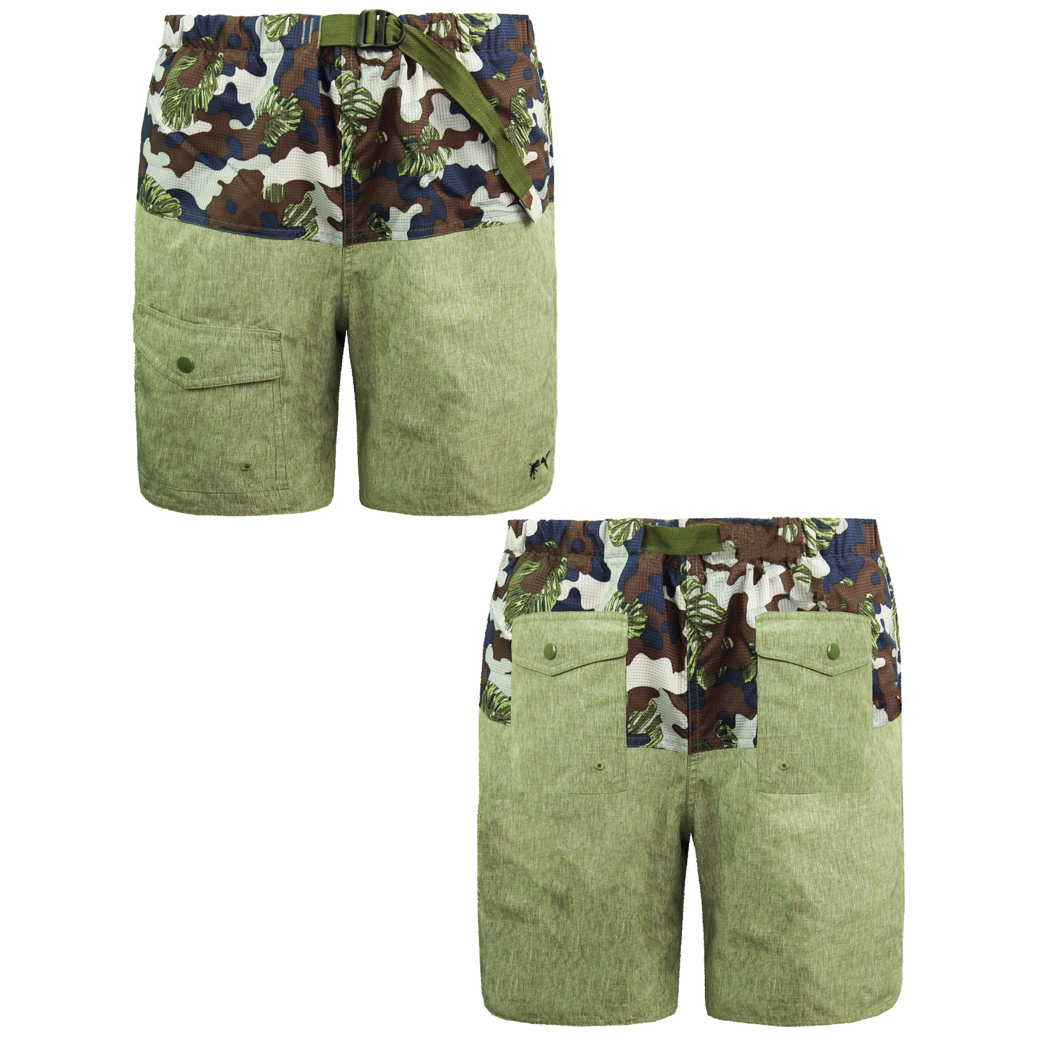 Puma Printed Mens Green Board Shorts