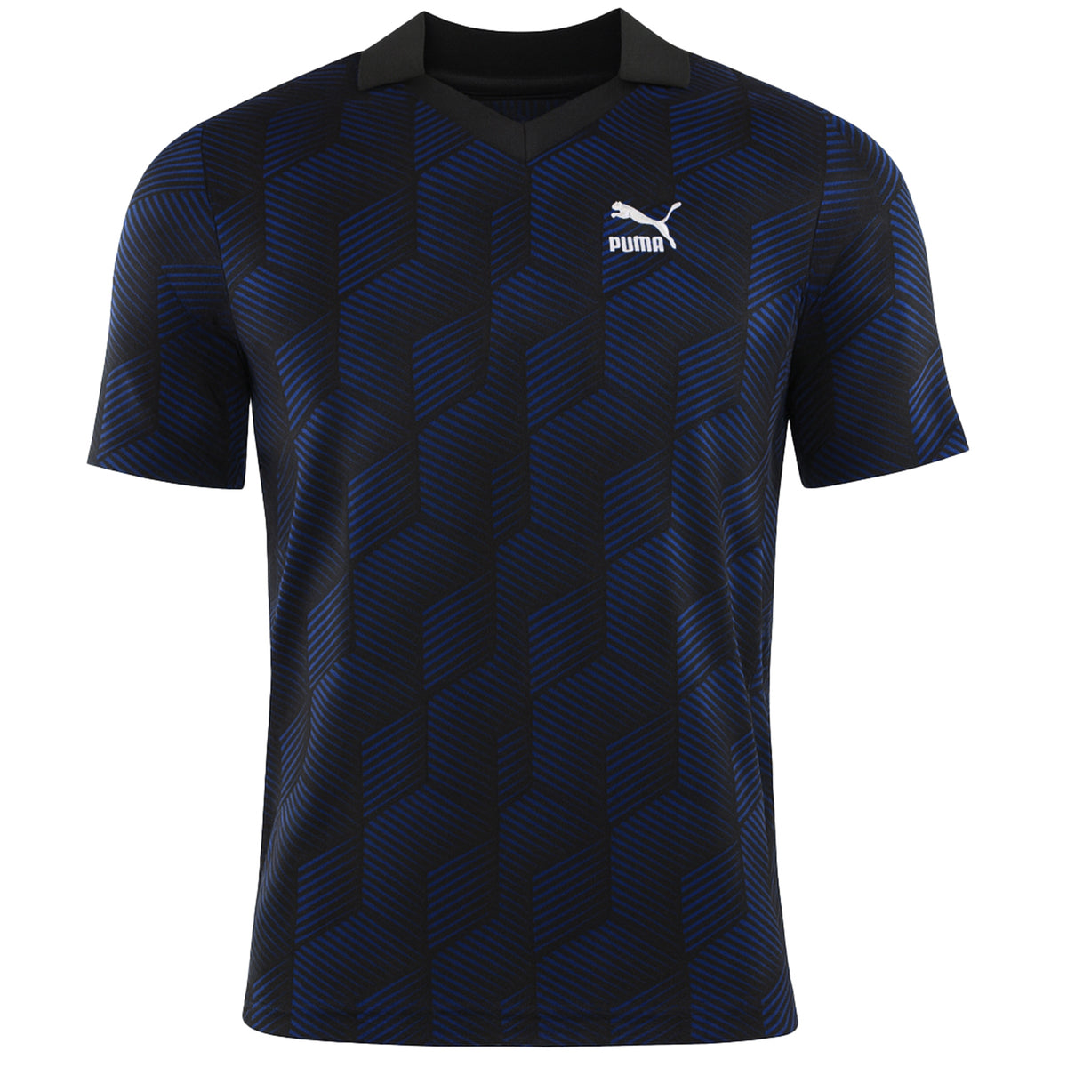 Puma Logo Mens Blue Football Top