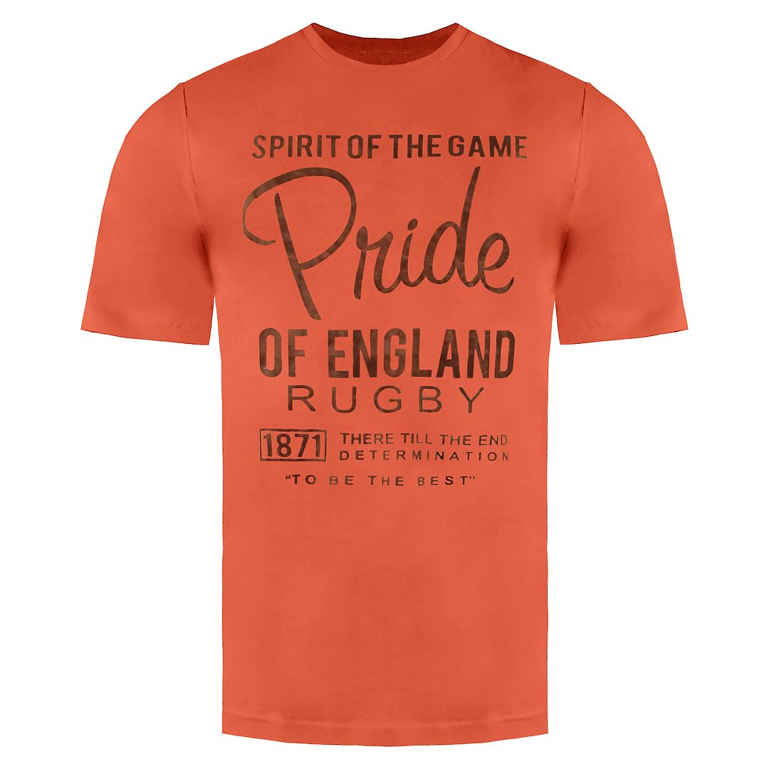 England Rugby Mens Brown T-Shirt