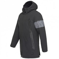 Puma x Trapstar Long Sleeve Black Zip Up Mens Hooded Parka Jacket 571823 01