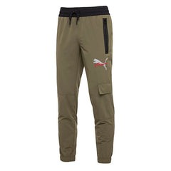 Puma x Trapstar Stretch Waist Mens Khaki/Black Track Pants 572578 02