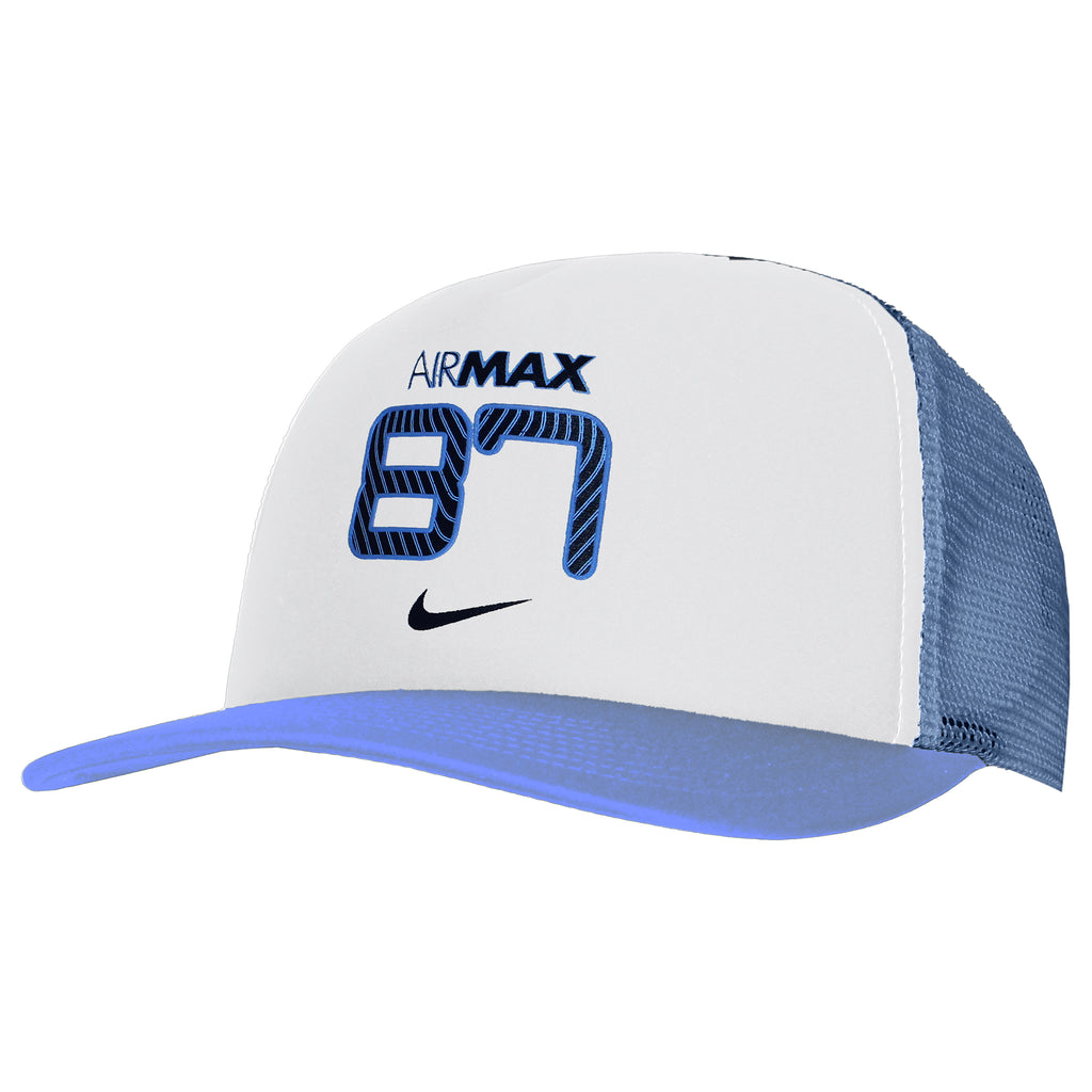 Nike Air Max 87 Mens White/Blue Cap