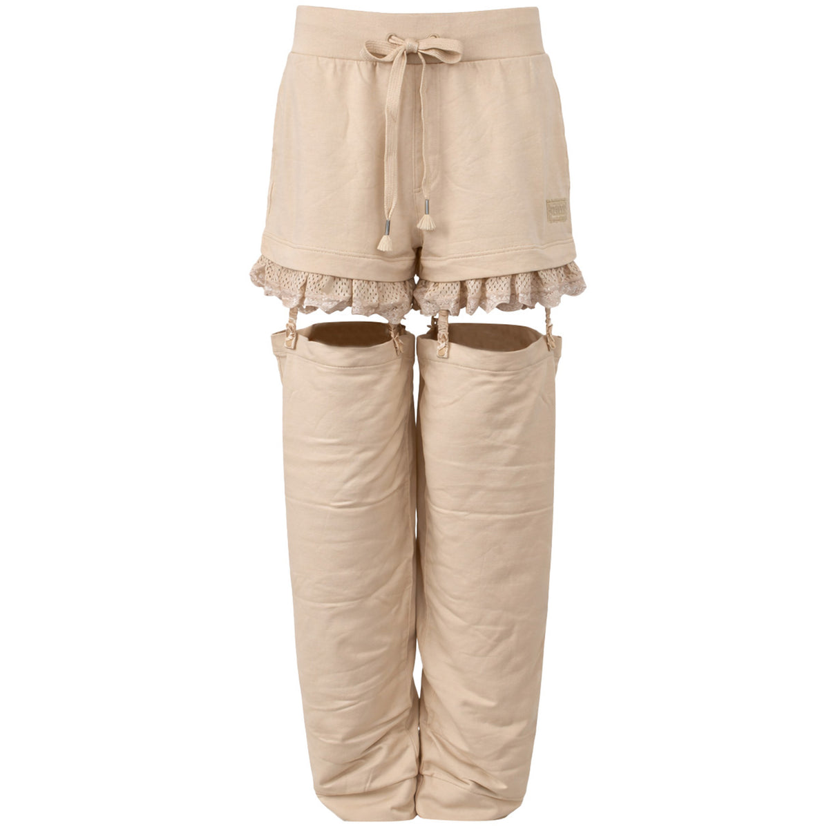 Puma x Rihanna Fenty Suspenders Womens Beige Track Pants