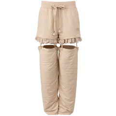Puma x Rihanna Fenty Suspenders Womens Beige Track Pants