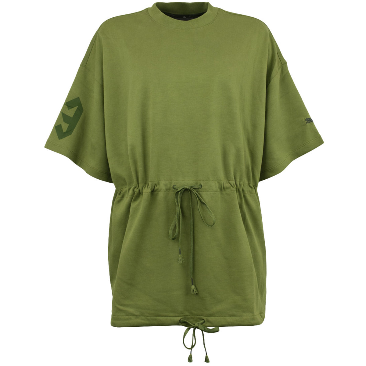 Puma x Rihanna Fenty Drawstring Graphic Womens Green T-Shirt