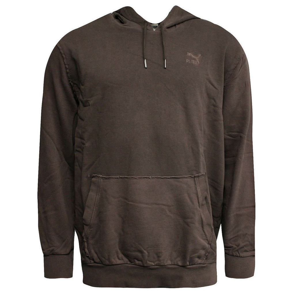 Puma Distressed Mens Dark Brown Hoodie