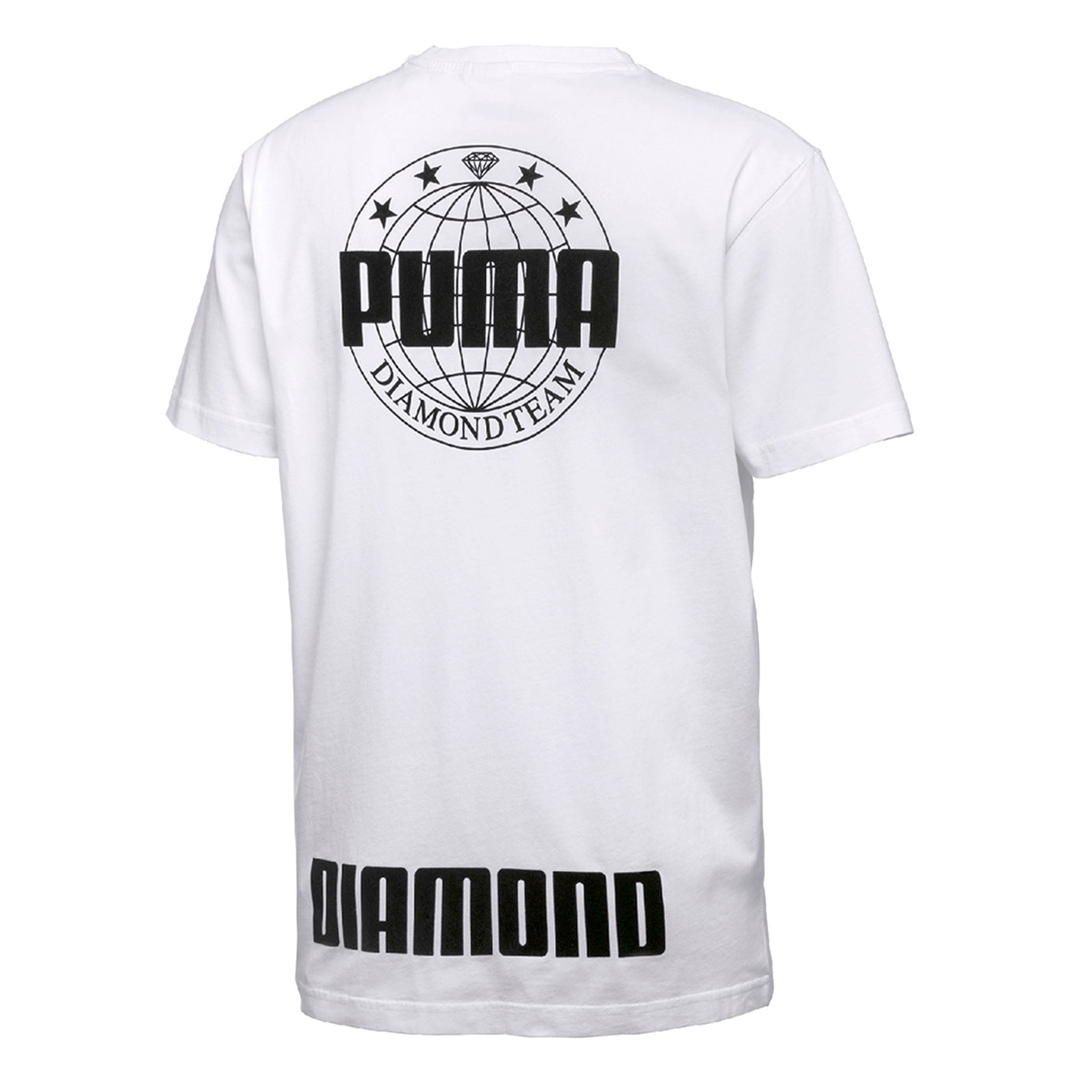 Puma x Diamond Supply Short Sleeve Crew Neck White Mens T-Shirt 575358 02