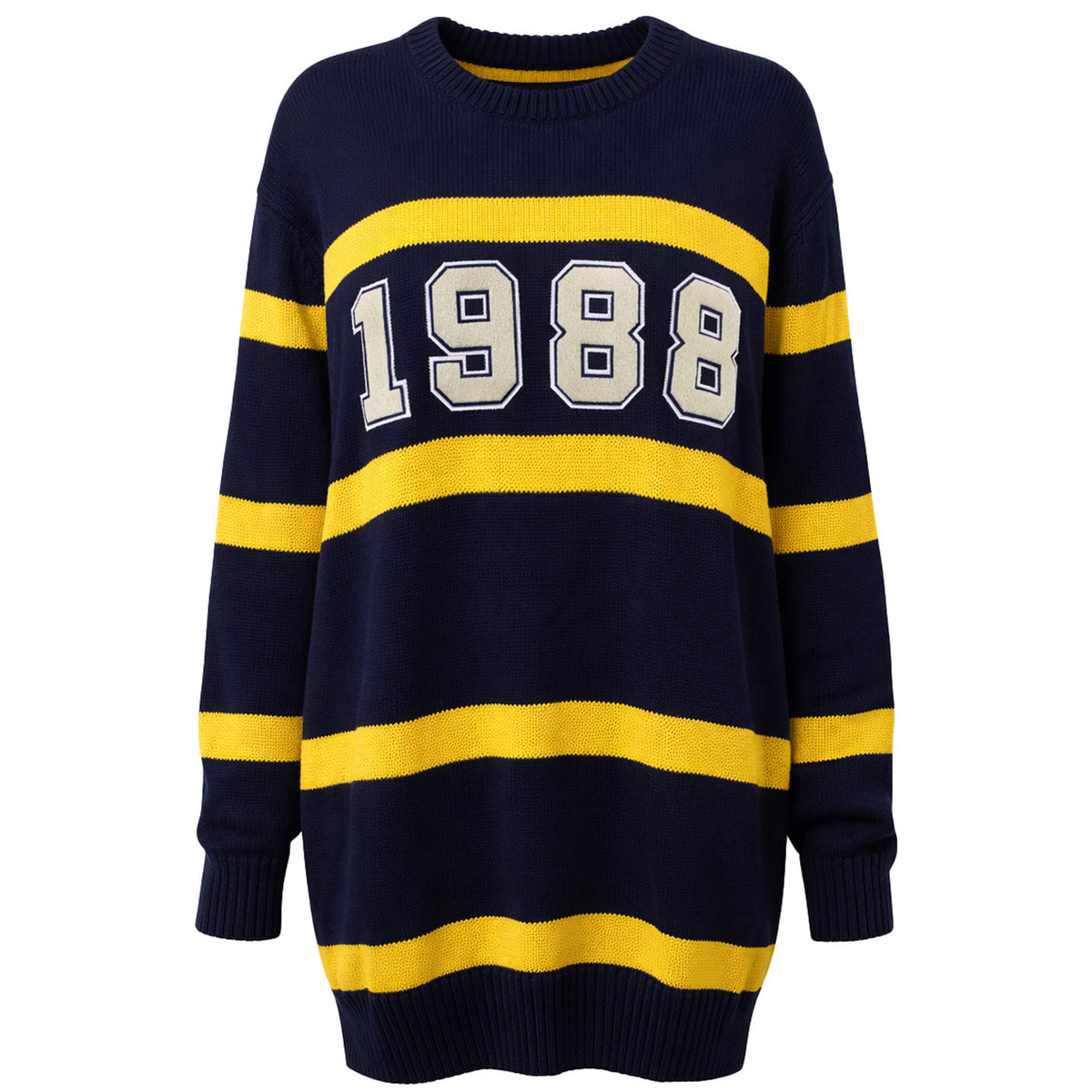Puma x Rihanna Fenty Oversized Womens Navy/Yellow Sweater