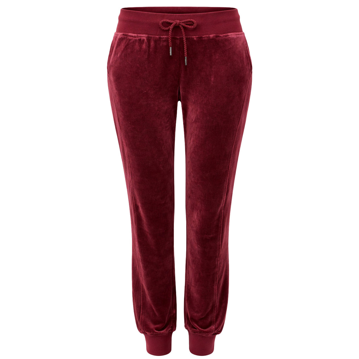 Puma x Rihanna Fenty Velour Fitted Womens Dark Red Track Pants