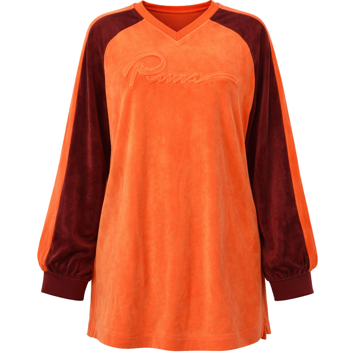 Puma x Rihanna Fenty Velour Womens Orange Sweater