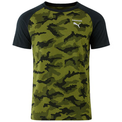 Puma Evo Mens Green Camo T-Shirt