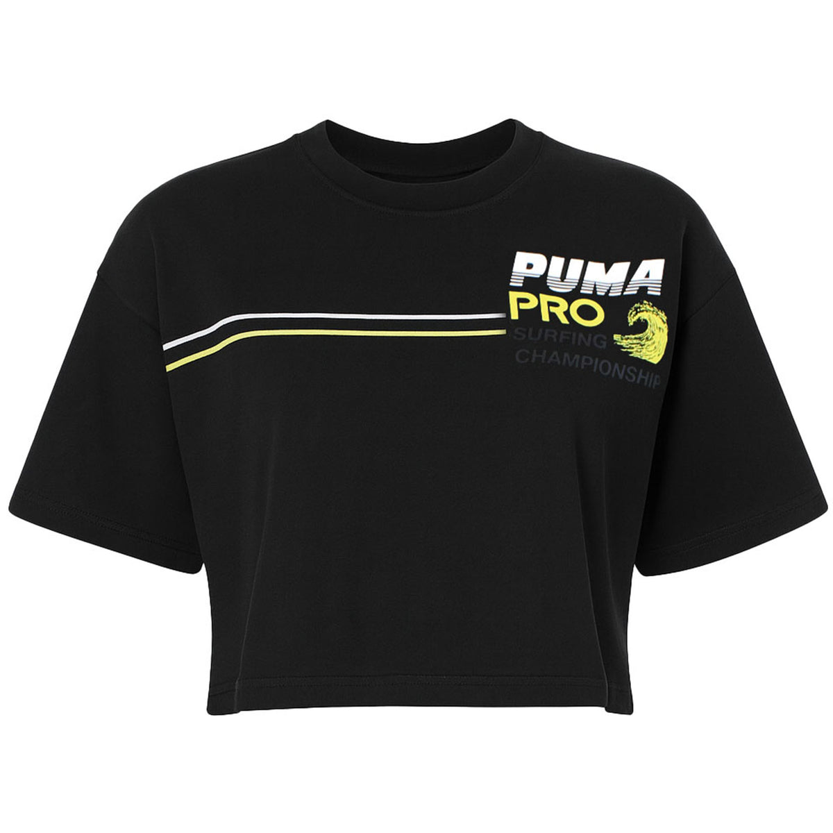 Puma x Rihanna Fenty Crew Womens Black Cropped T-Shirt