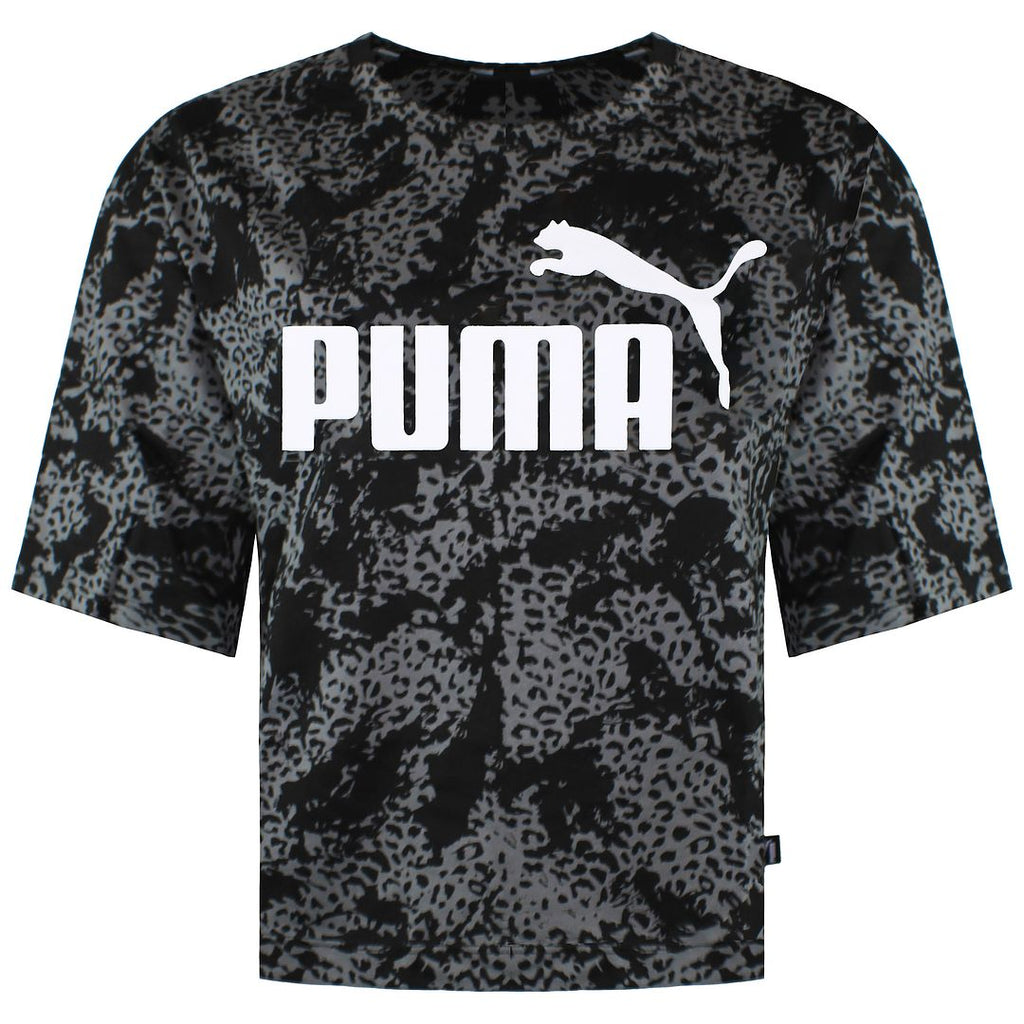 Puma Elevated Essentials Womens Black Crop Top