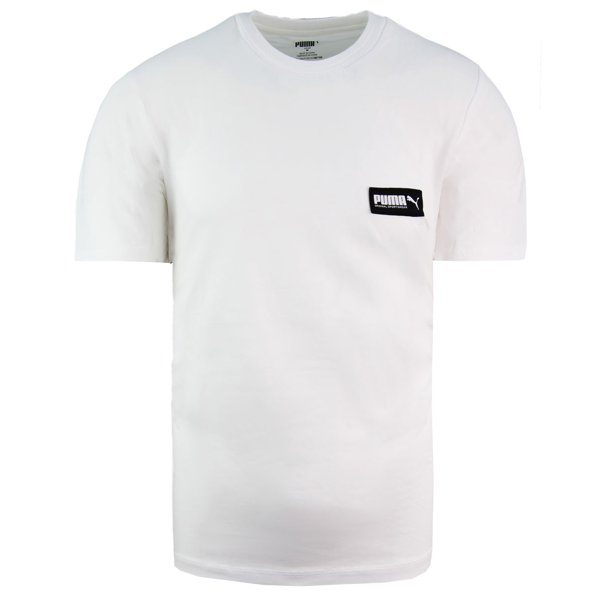 Puma Relaxed Fit Mens White T-Shirt