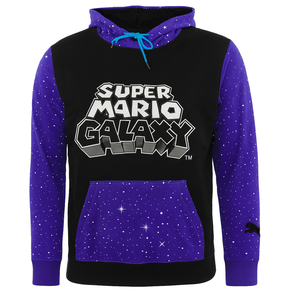 Puma Super Mario Nintendo Mens Black/Purple Hoodie