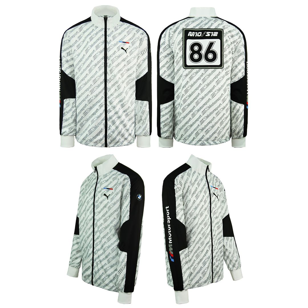 Puma BMW Motorsport Racing MMS Mens White Jacket