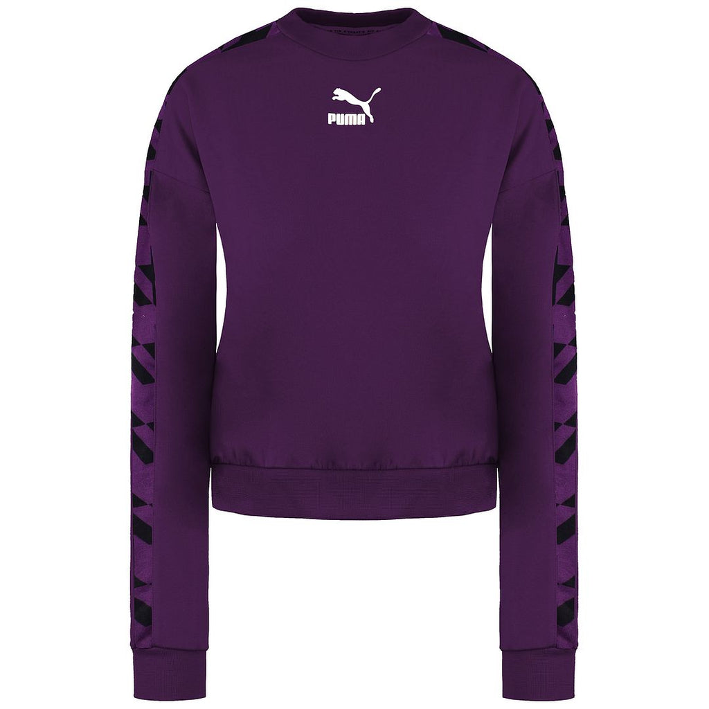 Puma Trend AOP Womens Purple Sweater