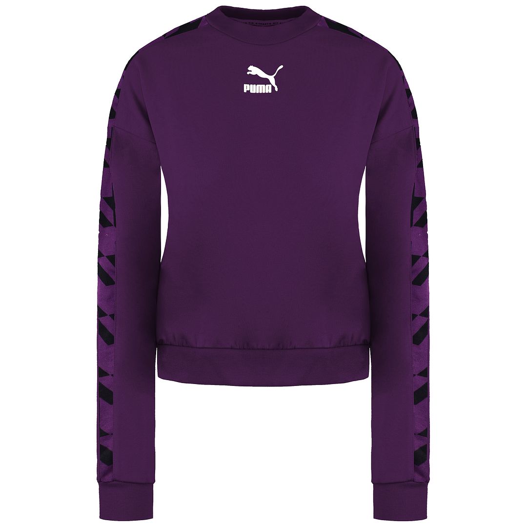 Puma Trend AOP Womens Purple Sweater