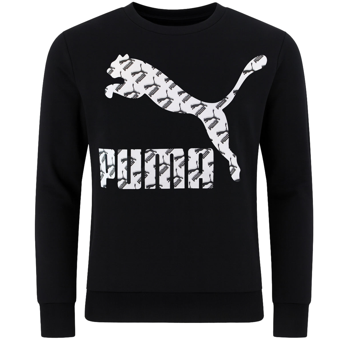 Puma Logo Mens Black Sweater