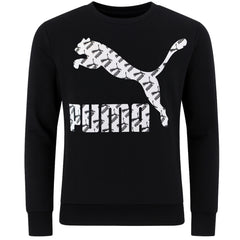 Puma Logo Mens Black Sweater