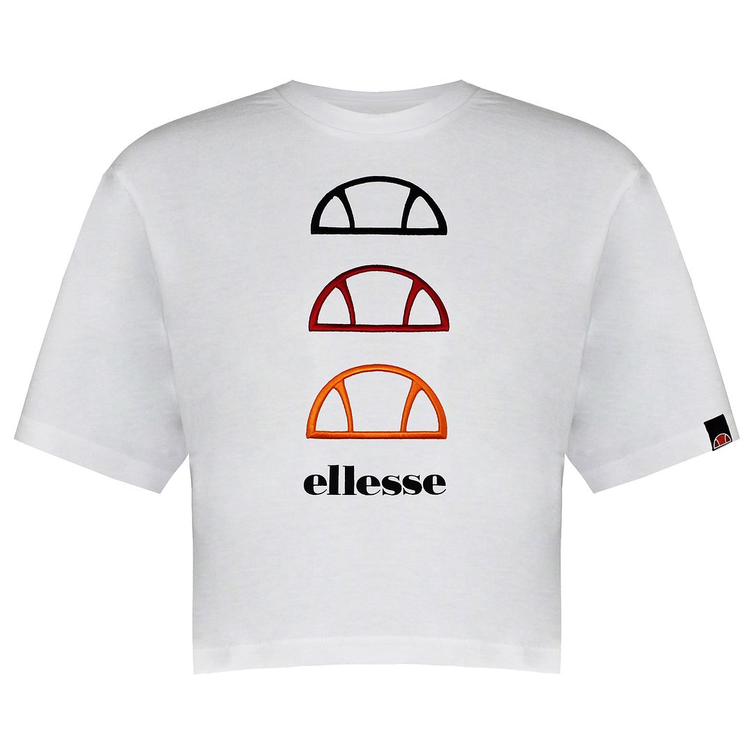 Ellesse Deway Womens White Crop T-Shirt