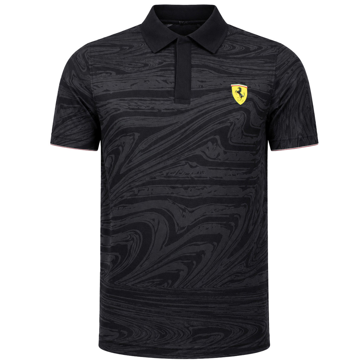 Puma x Scuderia Ferrari Race Mens Black Polo Shirt