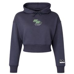 Puma x HYROX Womens Dark Grey Cropped Hoodie