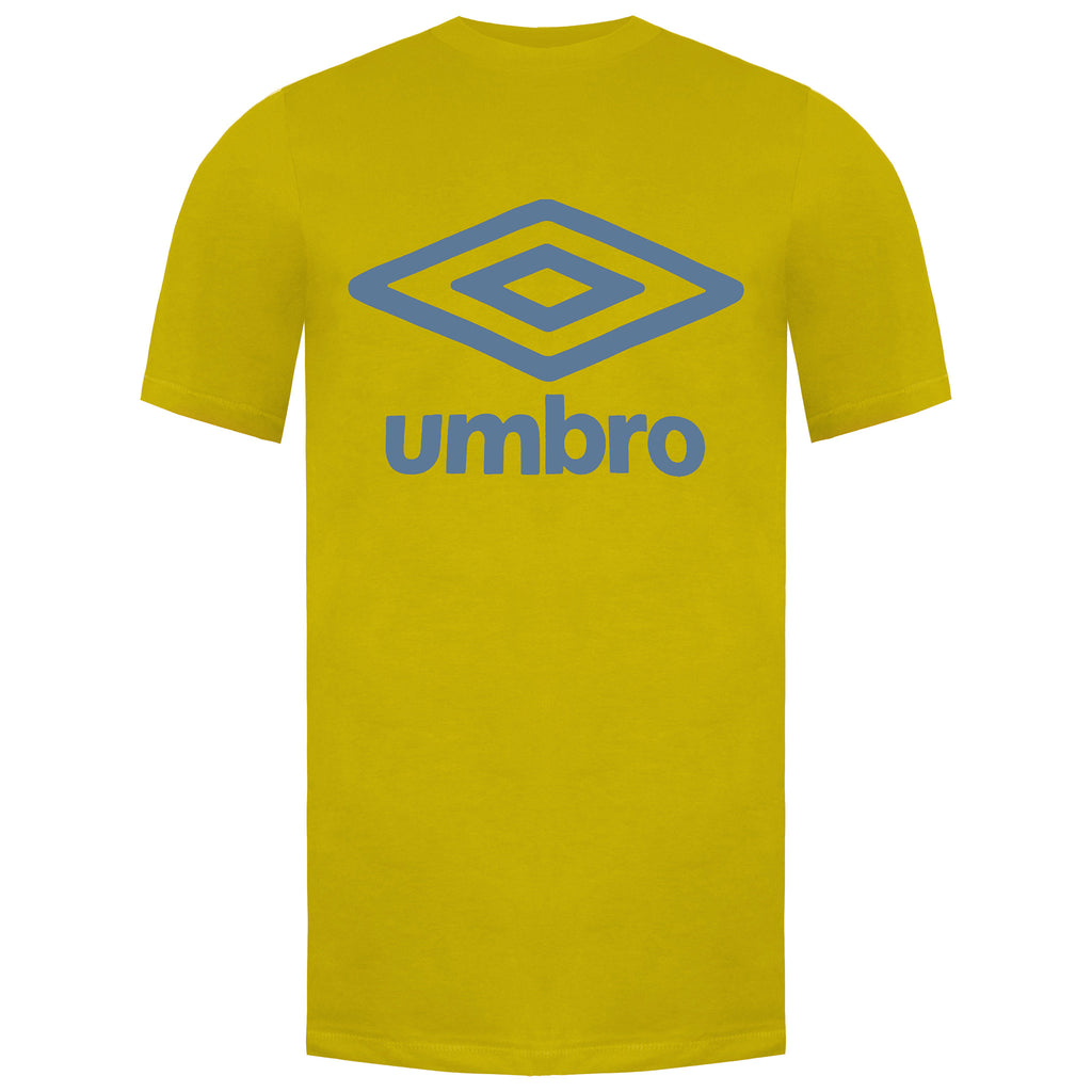 Umbro Large Logo Mens Yellow T-Shirt