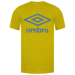 Umbro Large Logo Mens Yellow T-Shirt