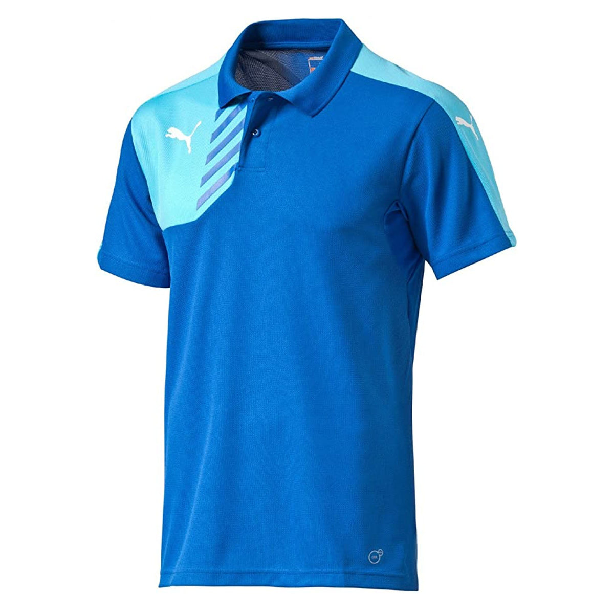 Puma Mestre Short Sleeve Collared Royal Blue Mens Polo Shirt 654371 02