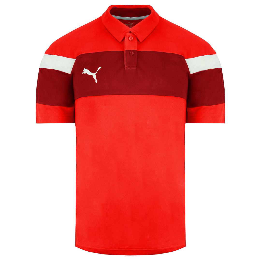 Puma Spirit II Mens Red Polo Shirt