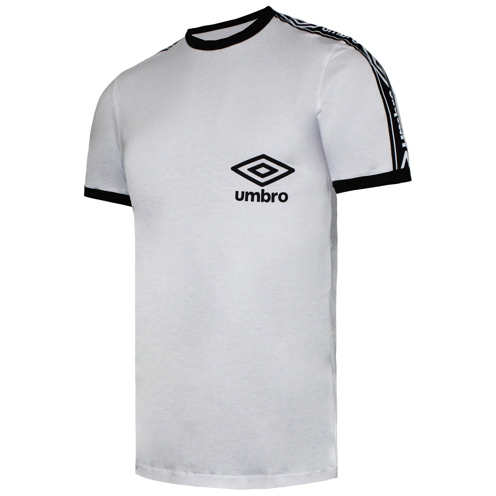 Umbro Taped Ringer Mens White T-Shirt