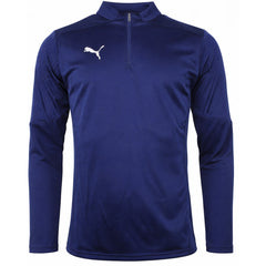 Puma TeamFinal 1/4 Zip Mens Navy Top