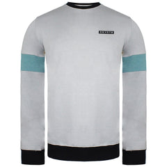 Devote London Clayton Mens Grey/Teale Sweater