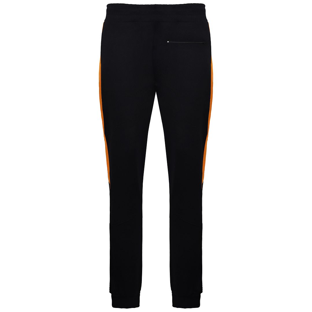 Devote London Ronnie Mens Black/Orange Track Pants