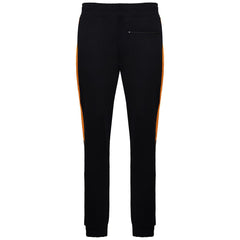 Devote London Ronnie Mens Black/Orange Track Pants