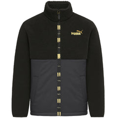 Puma Essentials+ Mens Black Sherpa Jacket