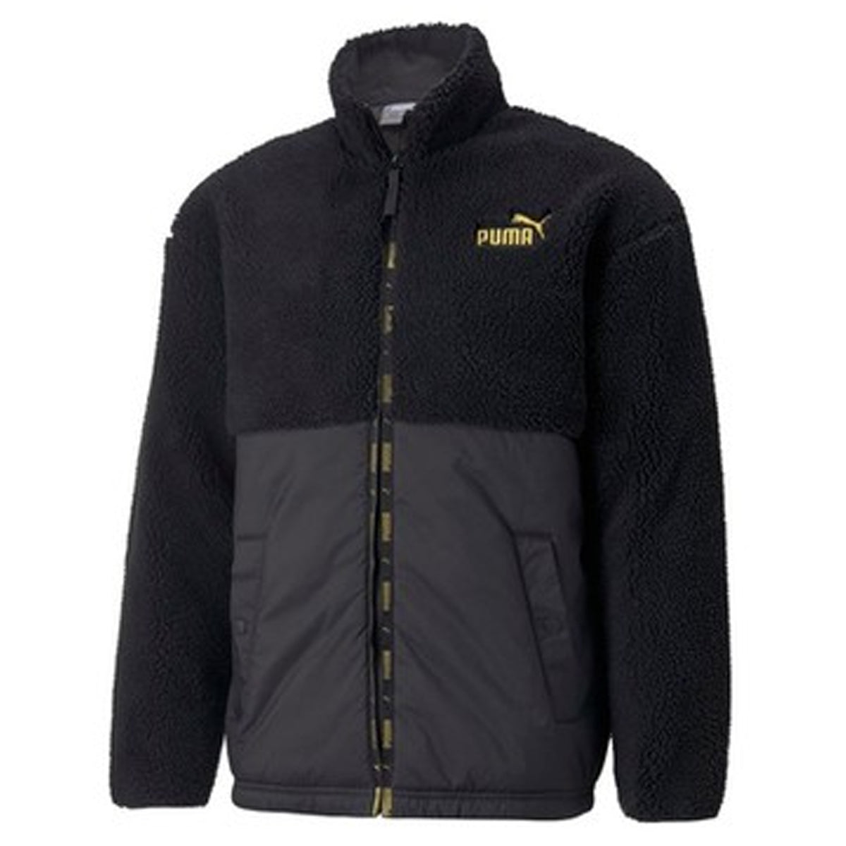 Puma Essentials+ Mens Black Sherpa Jacket