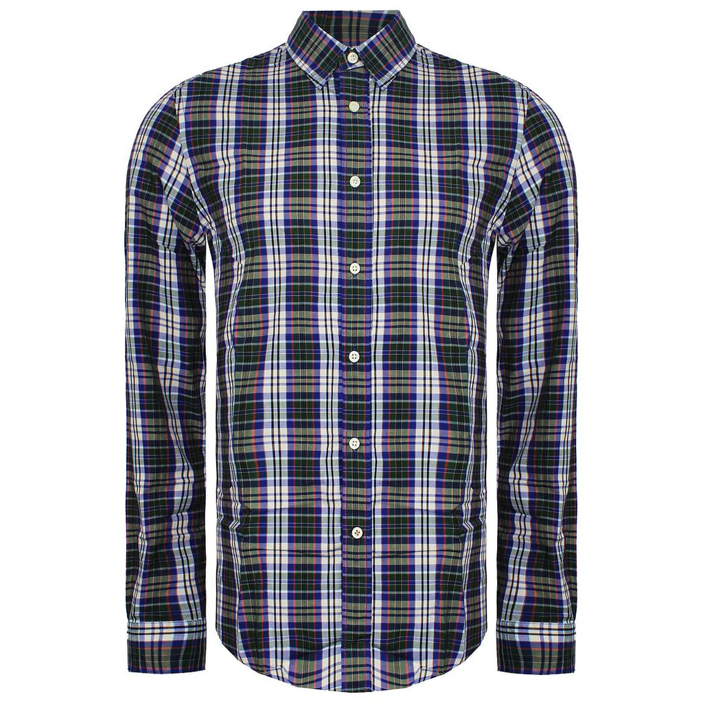 Dockers Checkered Mens Multicoloured Fitted Shirt