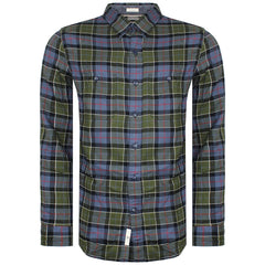 Dockers Checkered Mens Navy/Green Shirt