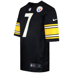 Nike NFL Pittsburgh Steelers 7 Ben Roethlisberger Mens Black Jersey