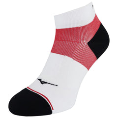 Mizuno Support Mid Mens White/Red Running Socks