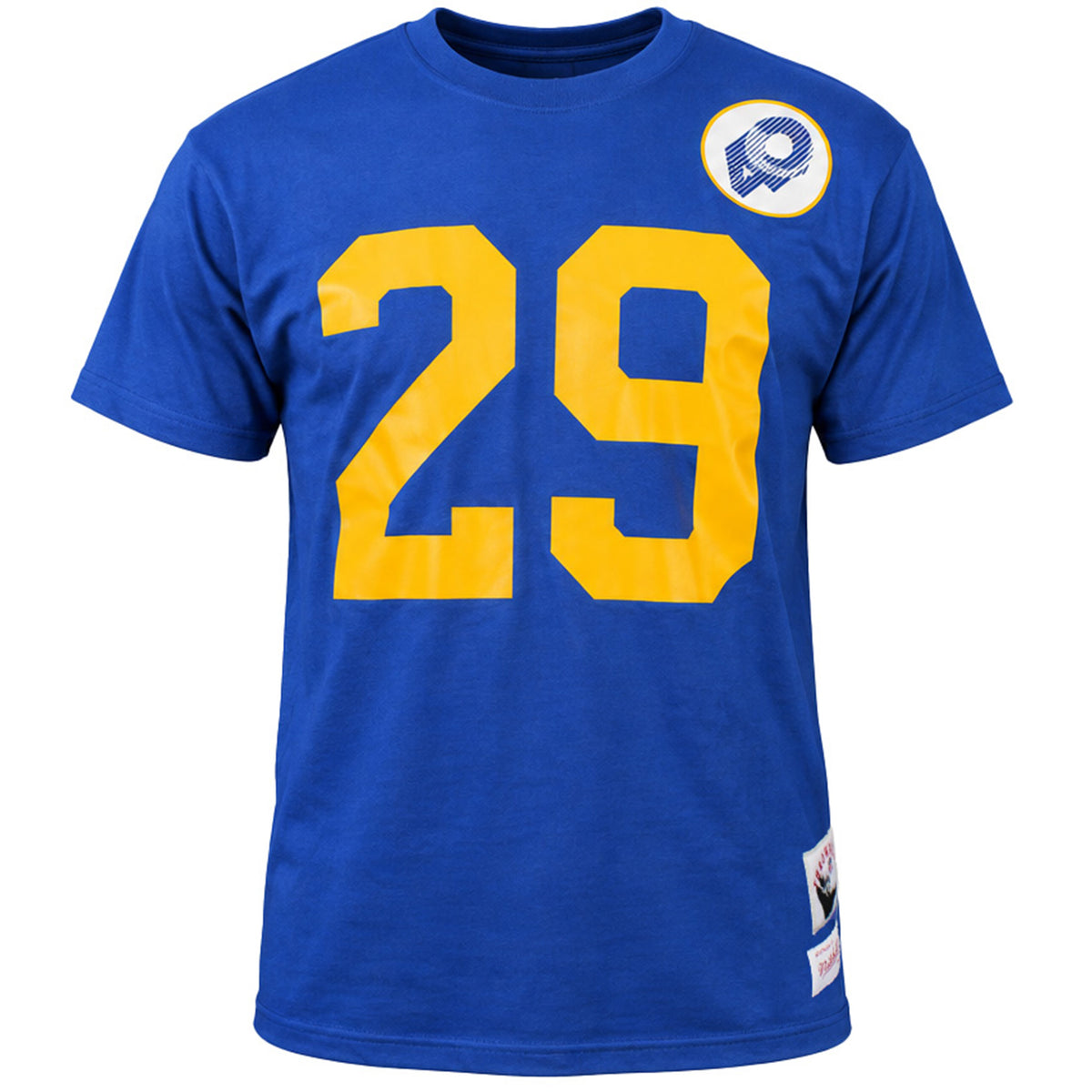 Mitchell & Ness NFL Los Angeles Rams #29 Dickerson Mens Blue T-Shirt