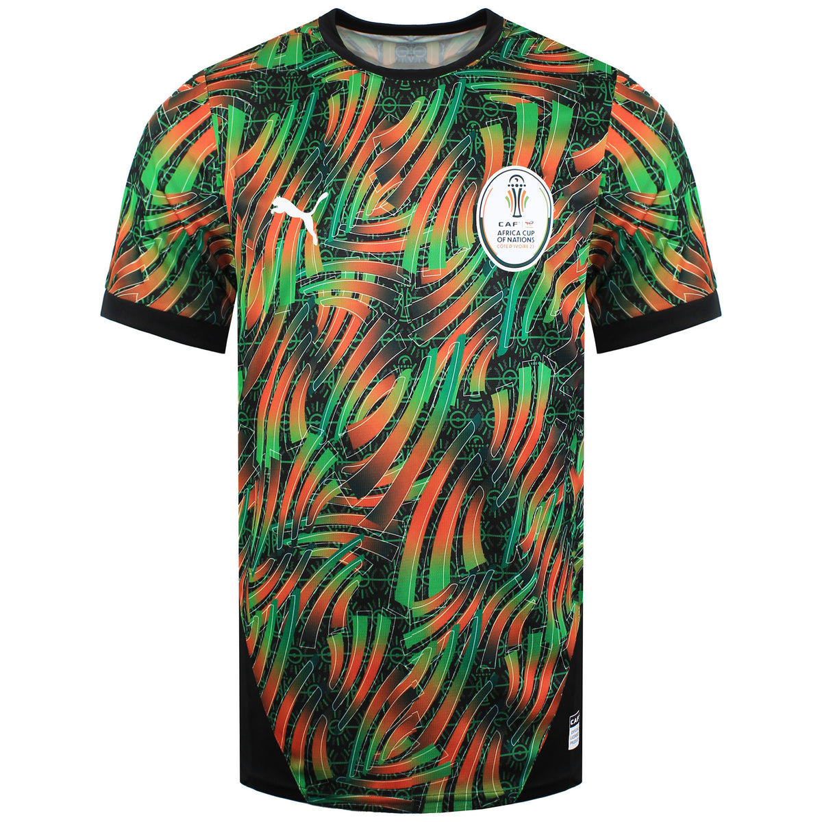 Puma AFCON Tournament AOP Mens Multicolour Football Top