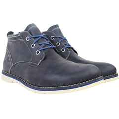Timberland Rugged Mens Navy Chukka Boots
