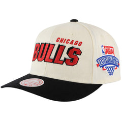 Mitchell & Ness NBA Chicago Bulls 1996 Crown Draft Off White Cap